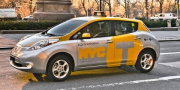 Nissan электротакси в Нью-Йорке